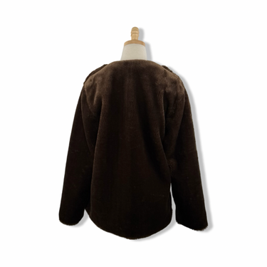 BLANKNYC Faux Fur Ornate Button Down Coat