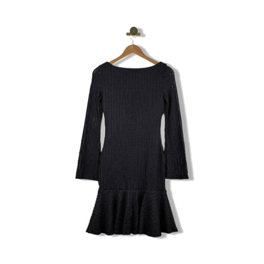 Area Stars Long Sleeve Ruffle Hem Dress