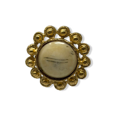 Vintage R.J. Graziano Statement Ivory Toned  Earrings