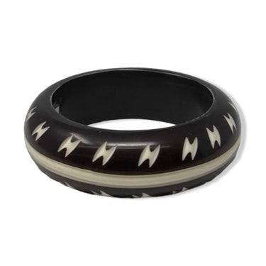 Vintage R.J. Graziano Zig Zag Patterned Bangle Bracelet