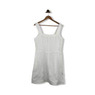 knee length dresses for ladies COS Square-Neck Mini Pinafore Dress – RefindNYC by Housing Works