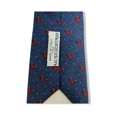 Maus & Hoffman Duck Print Silk Tie