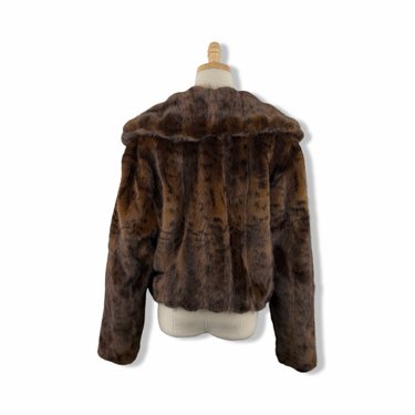 BLANKNYC Faux Fur Animal Print Coat