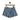 BLANKNYC High Rise Rib Cage Pleated Denim Shorts
