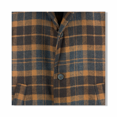 Billy Reid Bold Plaid Walking Car Coat