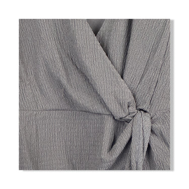 Area Stars Textured Wrap Mini Dress