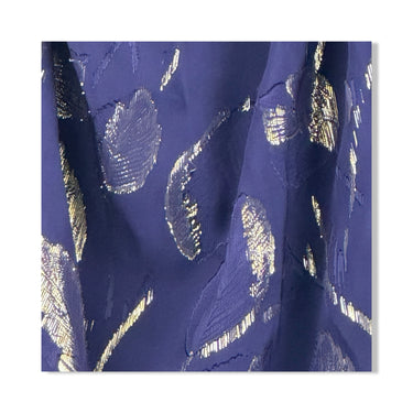 Shoshanna Metallic Leaf Patterned Maxi Dress