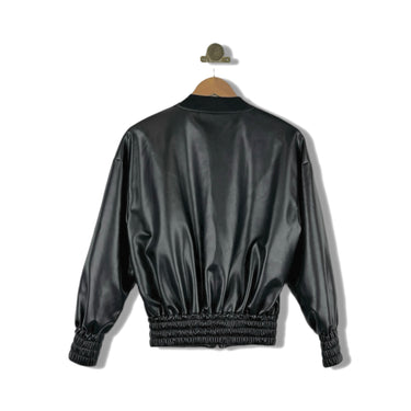 Area Stars Faux Leather Bomber Jacket