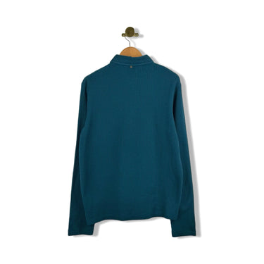 Billy Reid Long Sleeve Waffle Polo Shirt