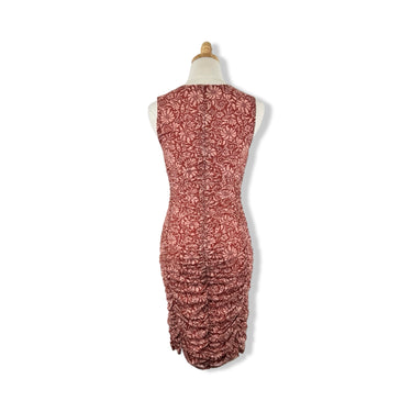Veronica Beard Ruched Paisley Dress