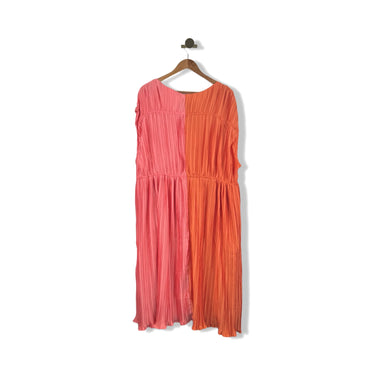 Tamara Malas Colorblock Pleated Maxi Dress