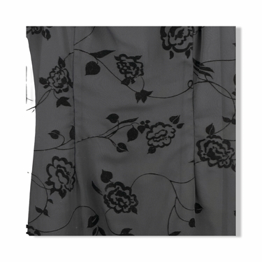 Vintage Helene Blake Square Neck Floral Dress