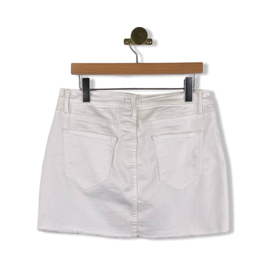 Aqua Stretch Denim Mini Skirt