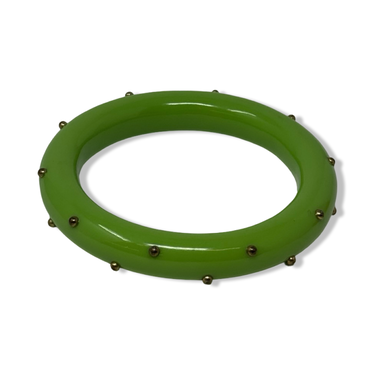 Vintage R.J. Graziano Studded Acrylic Bangle