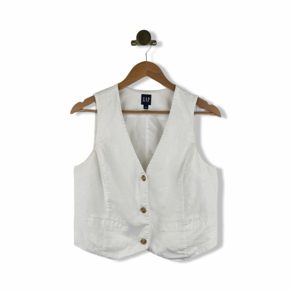 トップス FRENCH HOSPITAL VEST REVERSIBLE - LINEN FRAN SANDSTONE