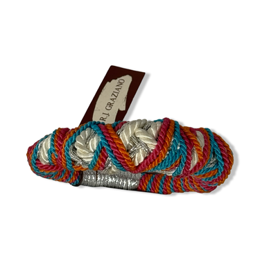 Vintage R.J. Graziano Colorful Wrapped Rope Bracelet