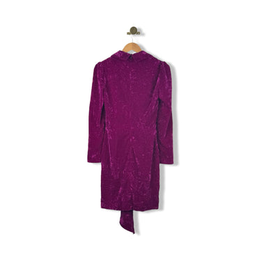 Shoshanna Velvet Wrap Tie Dress