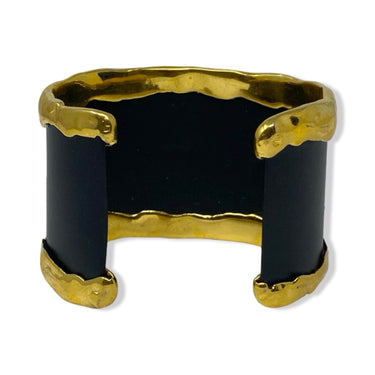 Contrast Metal Trim Cuff