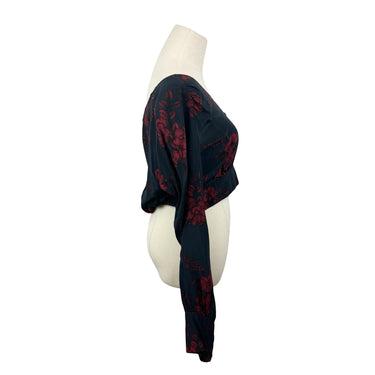 Marissa Webb Collective Floral V-Neck Crop Top
