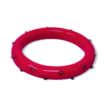 Vintage R.J. Graziano Studded Acrylic Bangle
