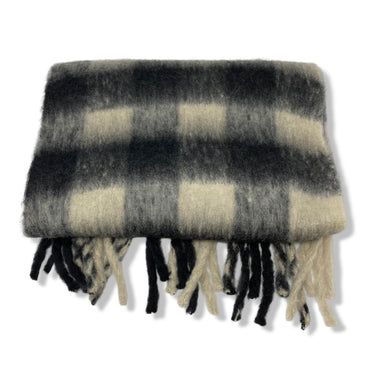 Housing Works Black and White Fringe Scarf