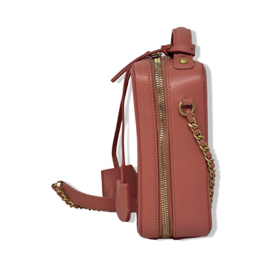 Chanel Caviar Quilted Filigree North South Vanity Case