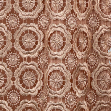 Shoshanna Embroidered Lace Plunge Neck Dress
