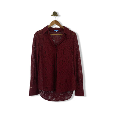 Draper James Lace Button Down