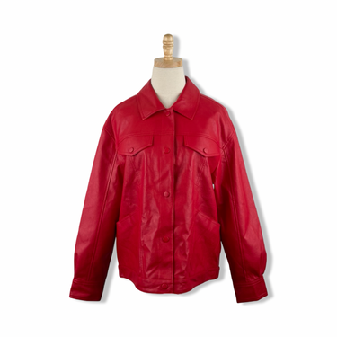 BLANKNYC Snap Button Faux Leather Jacket