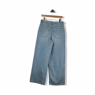 BLANKNYC Embellished Low Rise Baggy Denim Pant