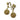 Filigree Bead Drop Clip On Earrings
