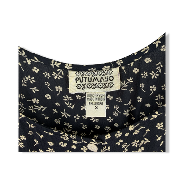 Vintage Putumayo Floral Dress