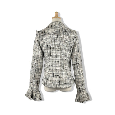 Anne Fontaine Ruffle Tweed Jacket