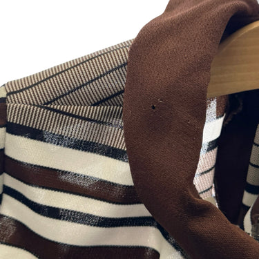Vintage Short Sleeve Striped Dress