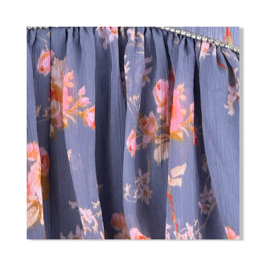 Likely Embellished Floral Ruffle Dress