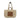 Multi Strap Straw Leather Tote Bag