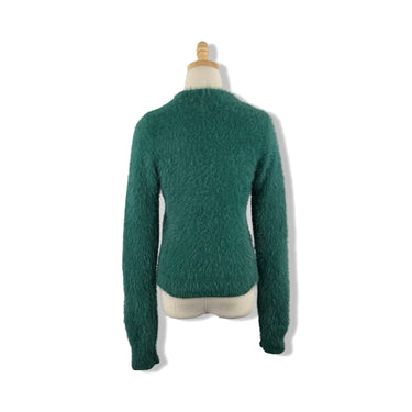 Aqua Fuzzy Long Sleeve Sweater