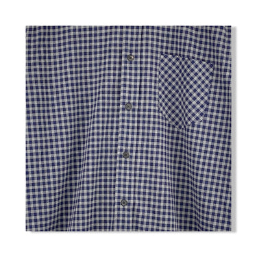 Billy Reid Gingham Plaid Long Sleeve Button Up Shirt