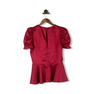 Draper James Puff Sleeve Peplum Top