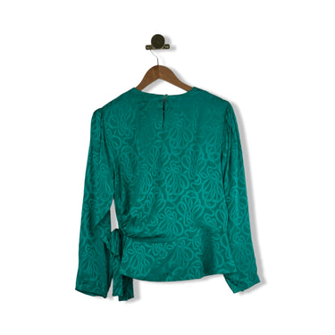 Vintage Nordstrom Point of View Silk Peplum Top