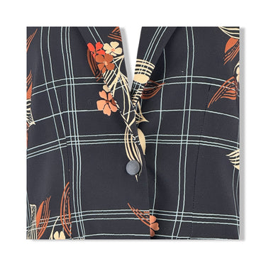 Ottod'Ame Floral Windowpane Blazer
