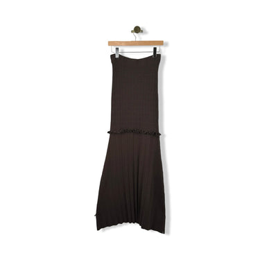 Heartloom Knit Pleated Strapless Dress