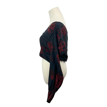 Marissa Webb Collective Floral V-Neck Crop Top