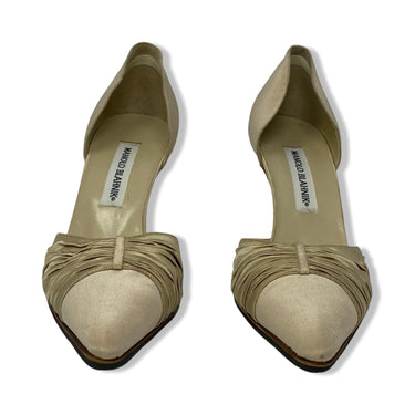 Manolo Blahnik Pleated Heels