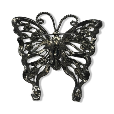 Rhinestone Butterfly Brooch