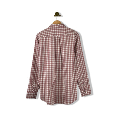 Billy Reid Small Plaid Long Sleeve Buttoned Shirt