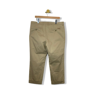 Gardeur Cropped Khaki Trousers