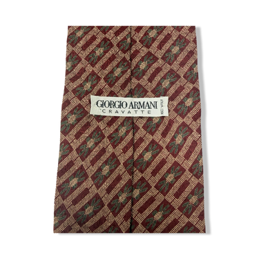Giorgio Armani Geometric Patterned Tie