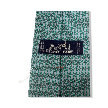 Hermes Patterned Geometric Tie