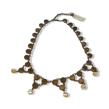 Vintage R.J. Graziano Circular Shell Beed Necklace